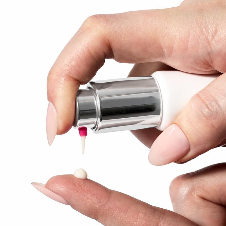 Pumping Mary Kay Clinical Solutions Retinol 0.3 onto finger